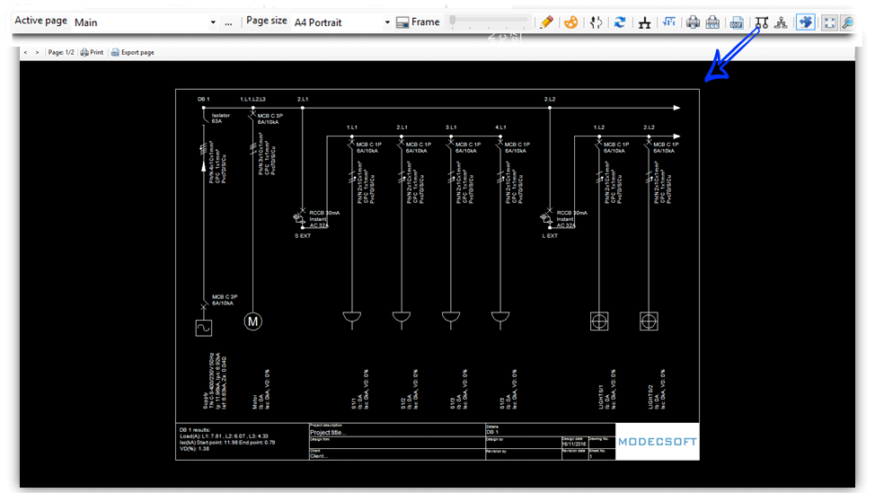 ElectricalOM Db single line