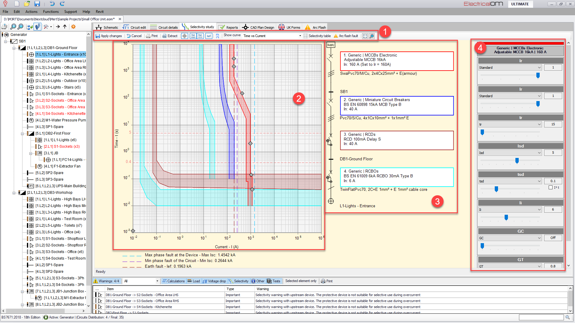 Selectivity Study Module Tab