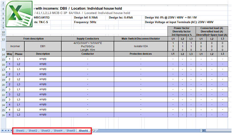 Report Excel multi-page export